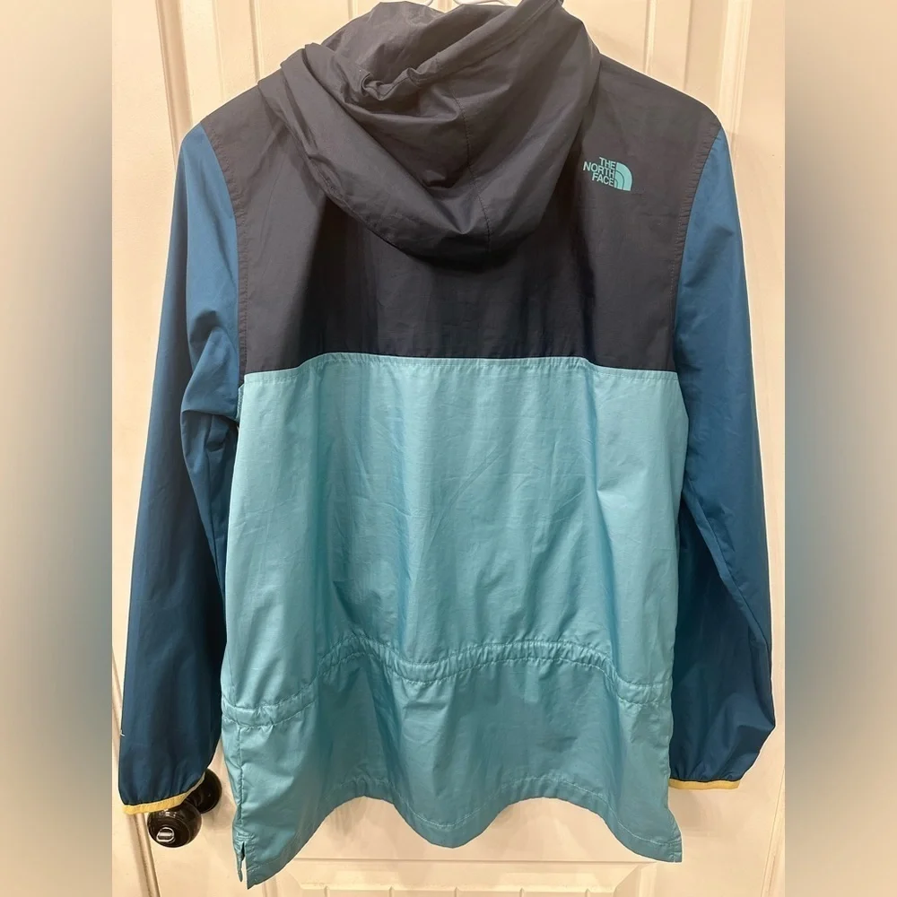 The North Face Fanorak Colorblock Anorak Windbreaker Jacket - Blue Small
